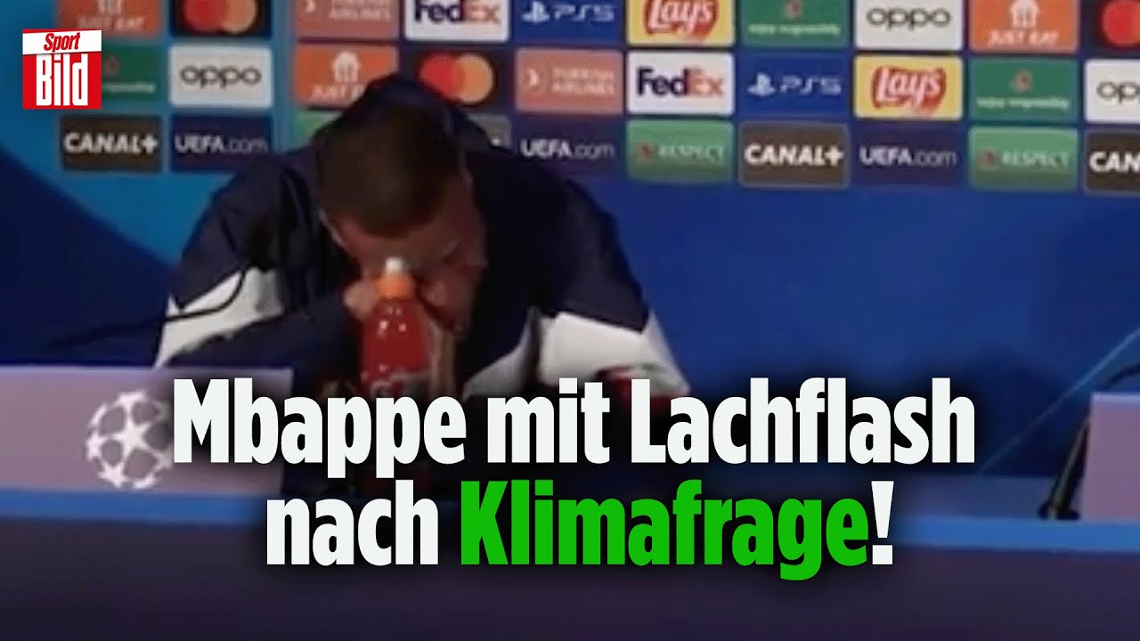 Ist ihm die Umwelt egal? Kylian Mbappé lacht Reporter für Privatjet-Frage aus