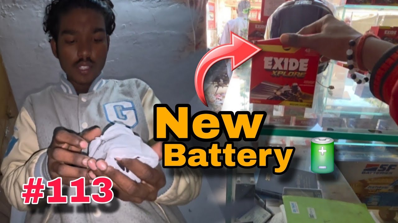 #113/180 Hero Xtreme 125R में नई बैटरी लगवा ली! 😍 Finally, Problem Solved!