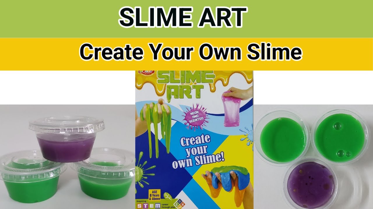 Slime Art | How to Create Your Own Slime | Unboxing Slime kit |