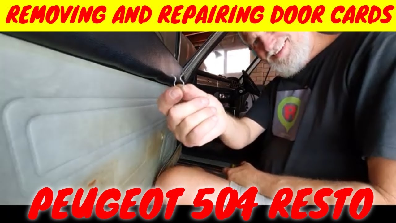 REPAIRING OLD DOOR CARDS | Peugeot 504 Restoration  (Episode 10)