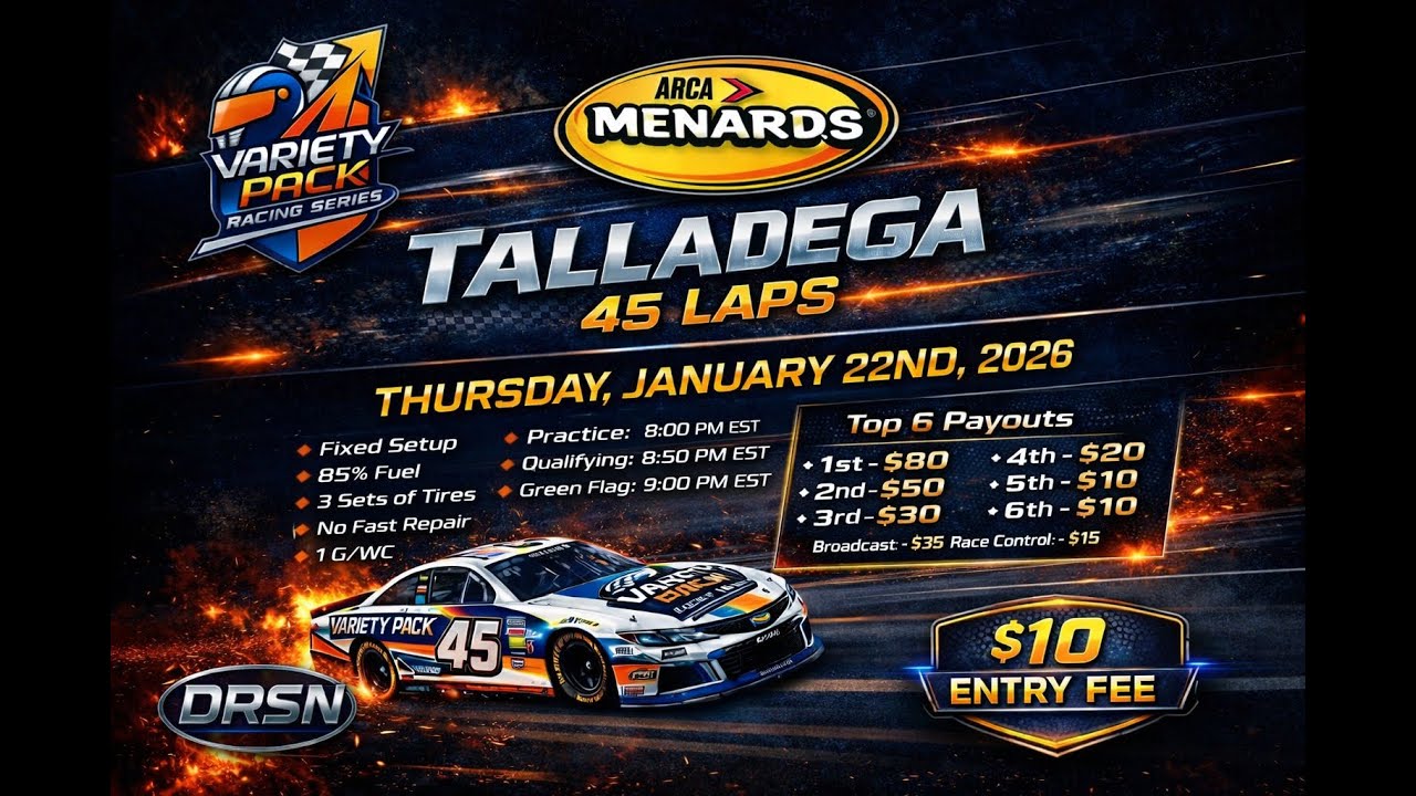 Variety Pack Racing Series -  Arca @ Talladega