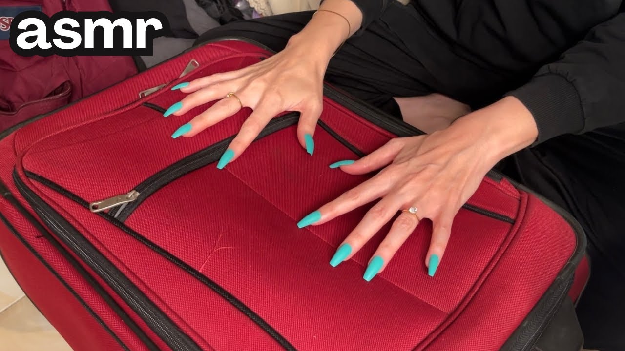 ASMR 🧳 Pack with Me! ✈️ Tap/Scratching 🇫🇷 Soft Spoken 