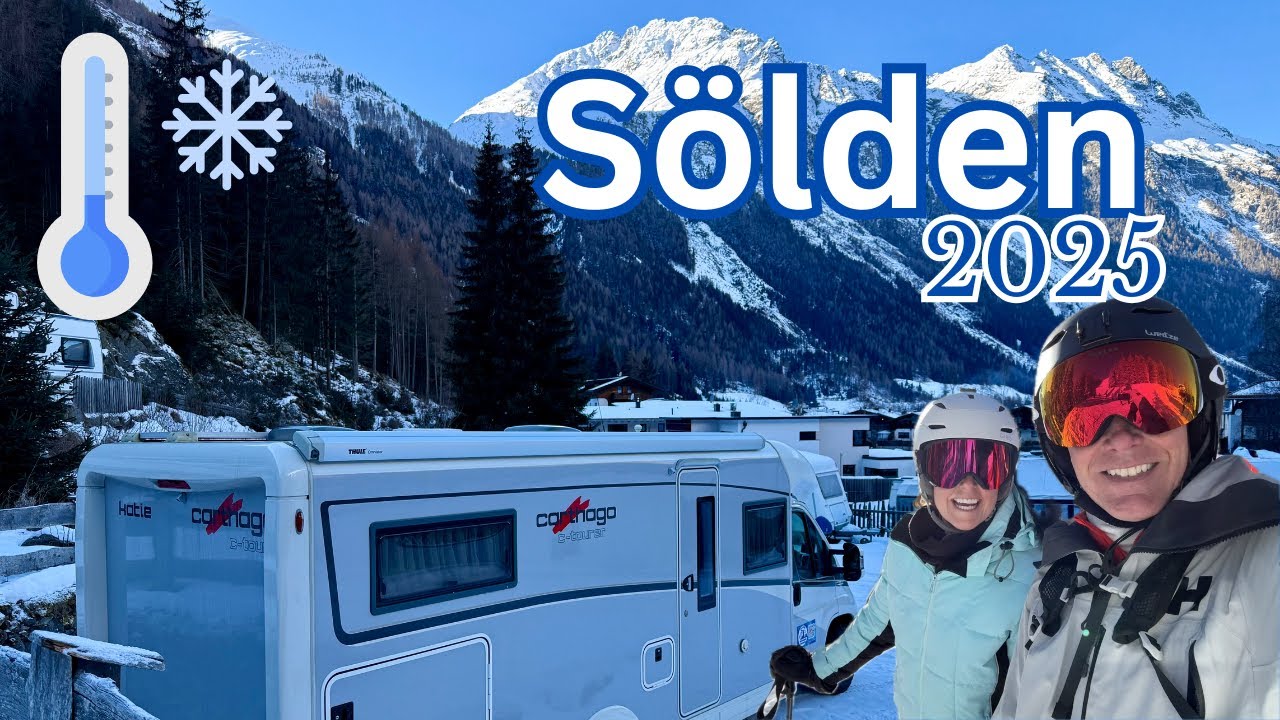 DEEP FREEZE in our MOTORHOME - Skiing SOLDEN 🇦🇹
