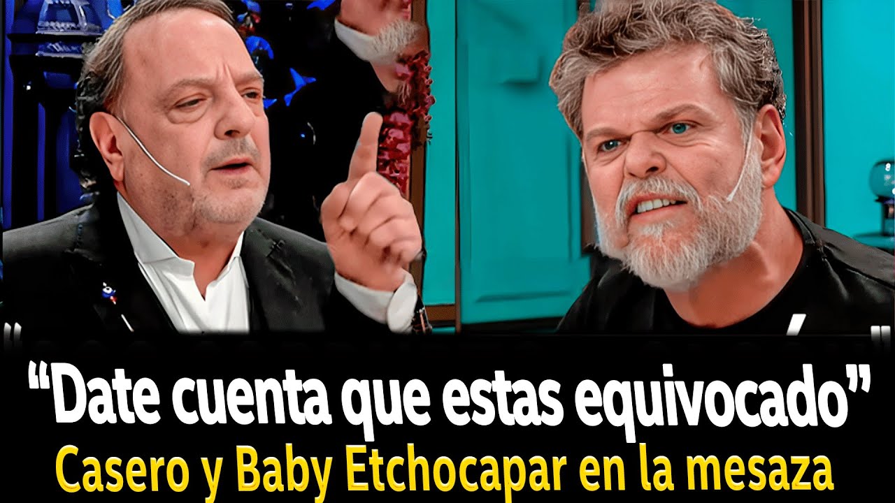 CASERO y BABY ETCHECOPAR discutieron en la mesa de Mirtha Legrand