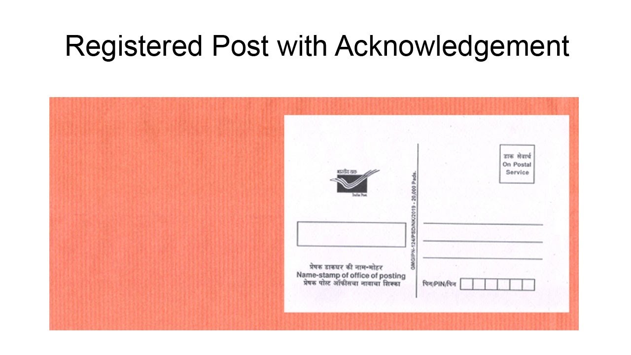 Registerd with Acknowledgement
