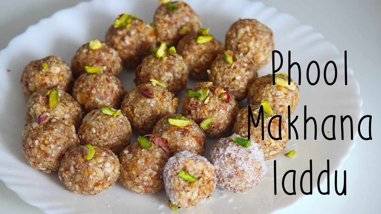 Phool Makhana/Fox nuts and Peanut Laddu-very healthy snack for kids