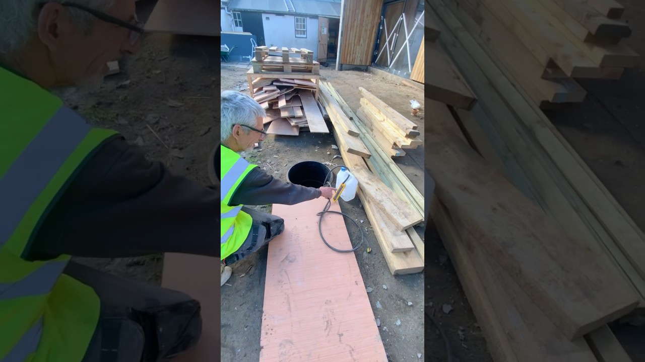 Как проверить под давлением дренажные трубы #ukconstruction
