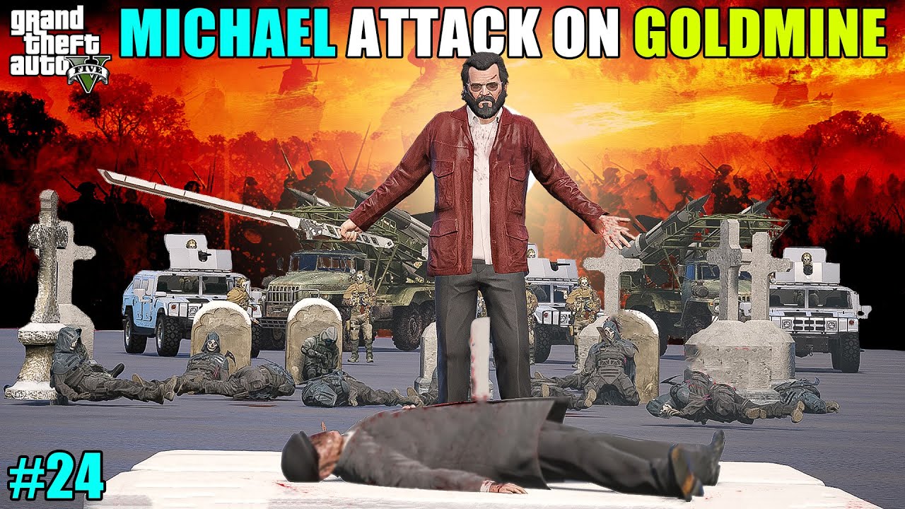 WAR BETWEEN MICHAEL VS JHON MAFIA | GTA V GAMEPLAY | #24 | SHADLE GAMERZ