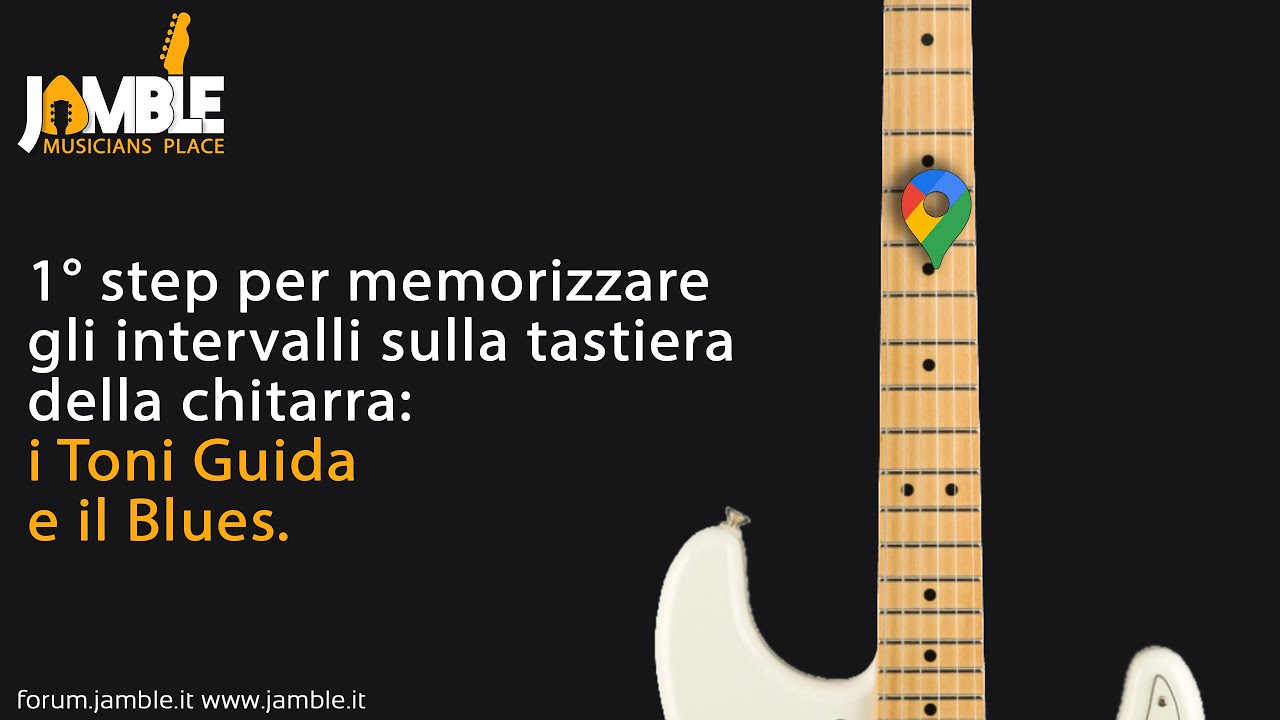 1° step per memorizzare gli intervalli sulla tastiera della chitarra