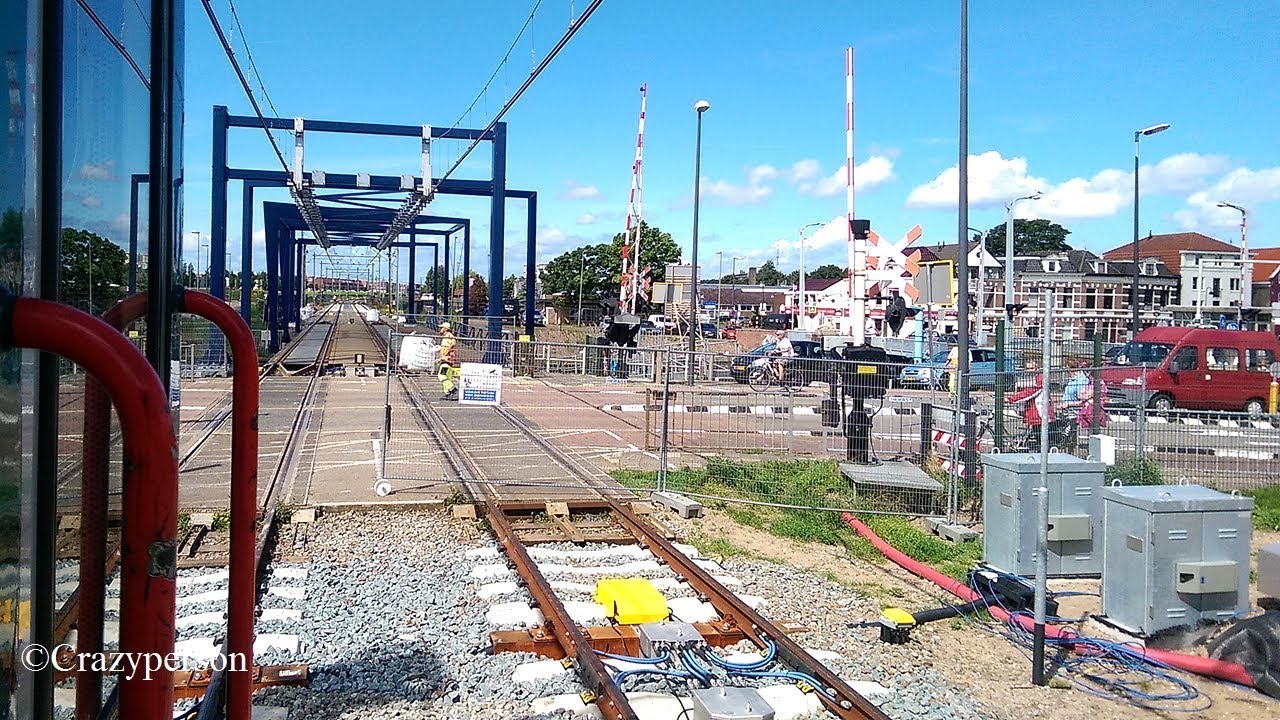 Metrorit over de spoorbrug in Maassluis! (Hoekse Lijn)