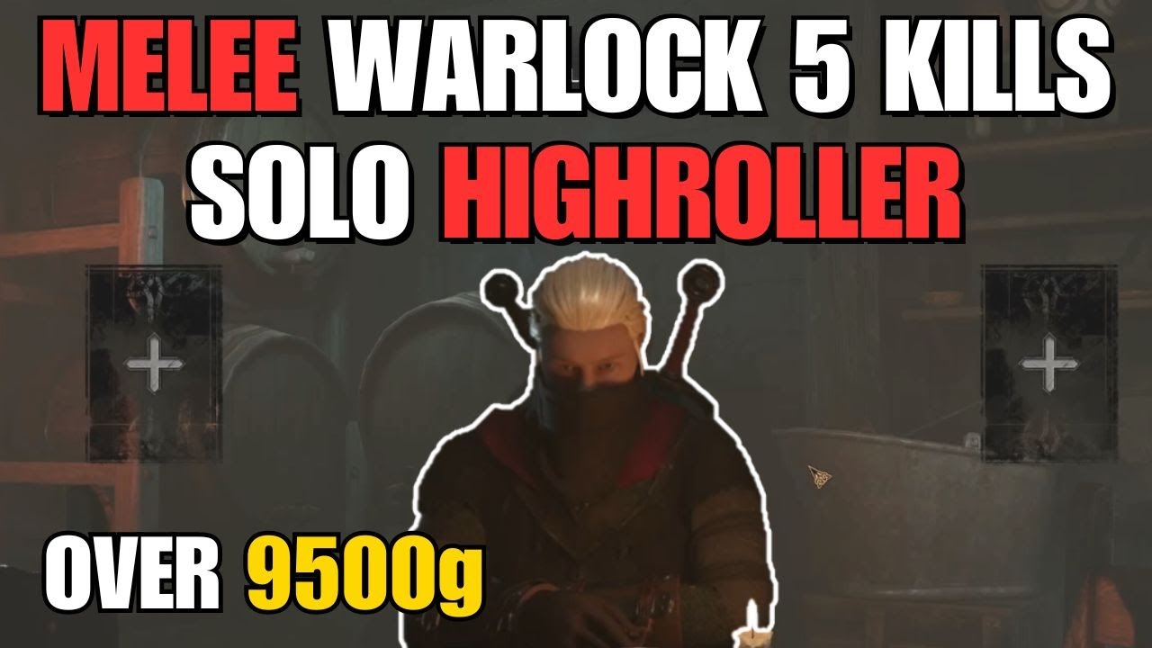 NOBODY IS SAFE FROM THE MELEE WARLOCK - Over 9500g Profit - Dark and Darker