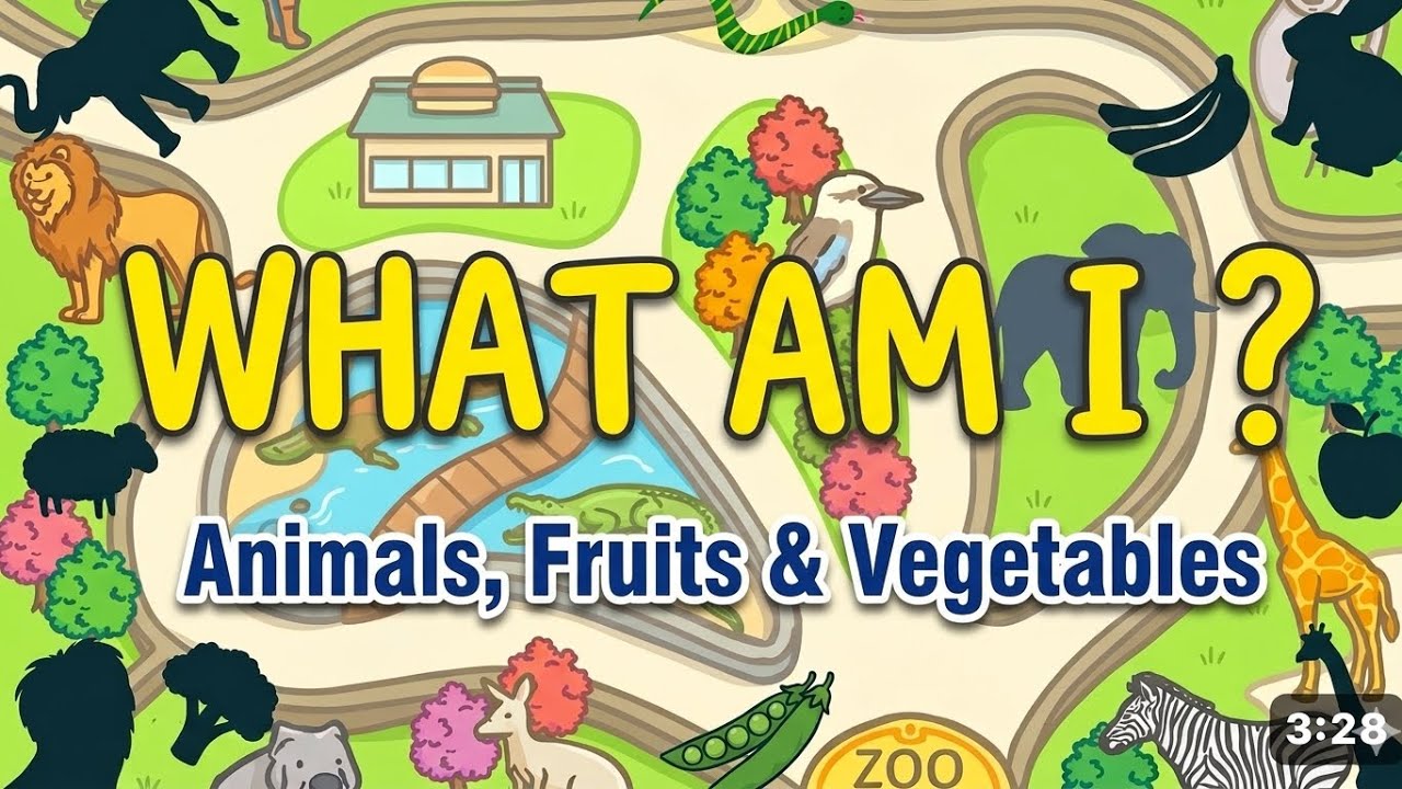 🦁🍎 Guess the Animal & Fruit! | Fun Trivia Questions for Toddlers | Learning Video for Kids 