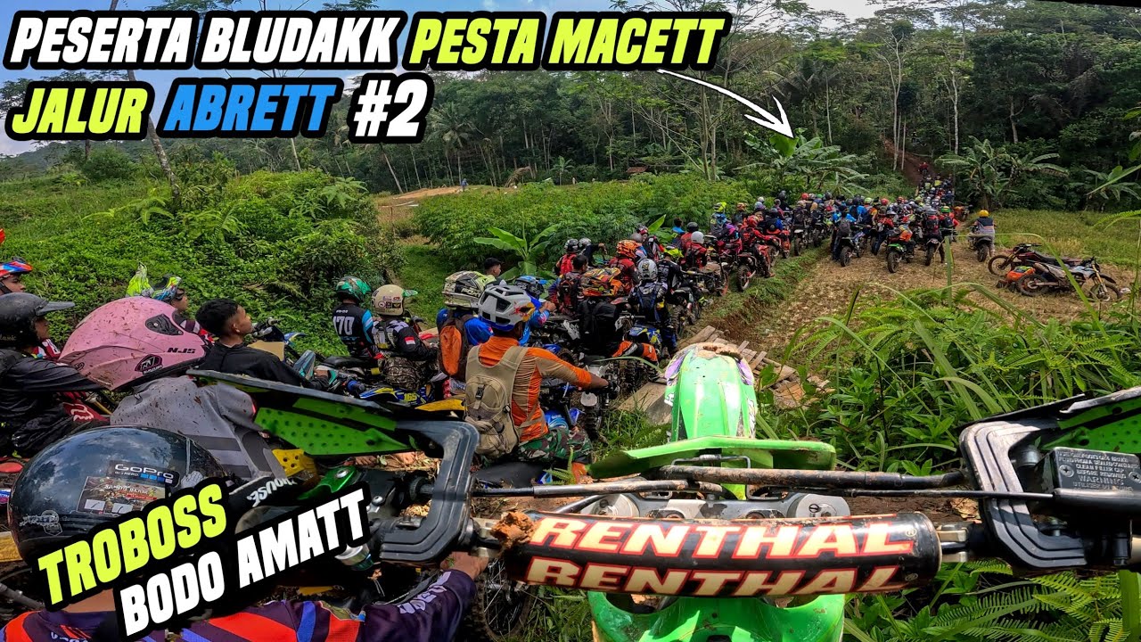 PESTA MACETT DI JALUR ABRET  wayaee KLX tampil ciamis