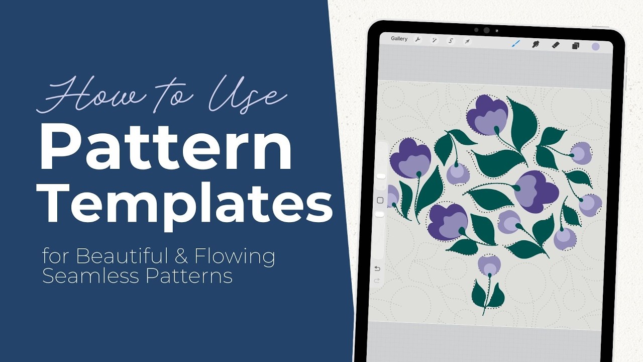 How to Use Pattern Design Templates | Procreate Pattern Tutorial