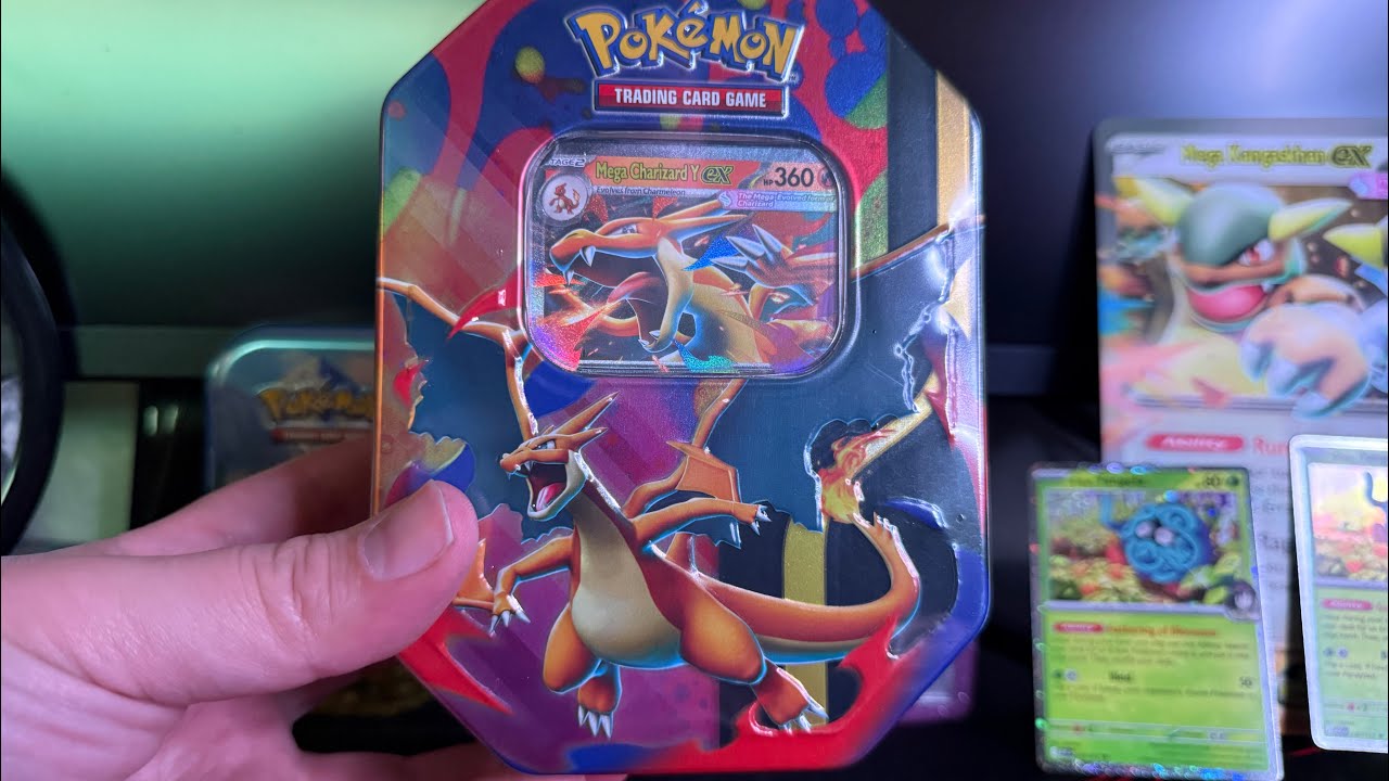 Mega Charizard Y Tin #pokemontcg #pokemonchannel #pokemoncards #pokemon 