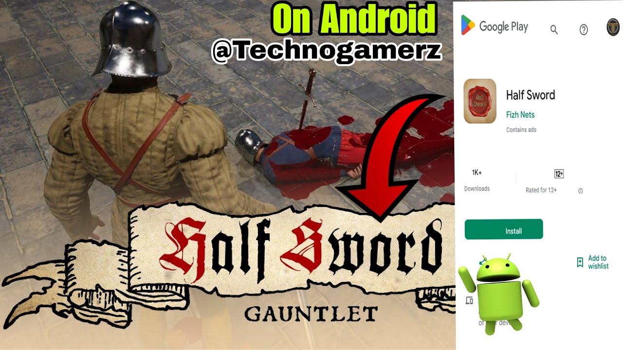 HOW TO DOWNLOAD HALF SWORD IN MOBILE | HOW TO PLAY HALF SWORD ON MOBILE || #halfsword