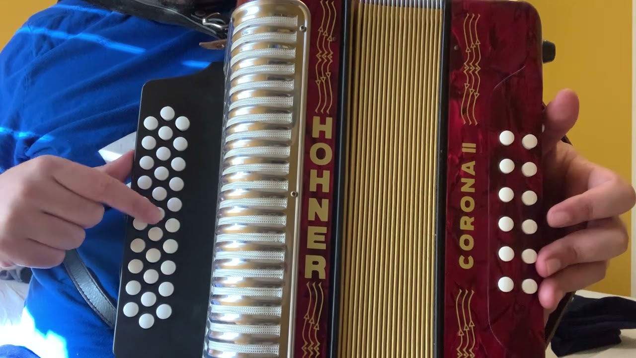 Polka el coyote, tutorial en acordeón de Fa