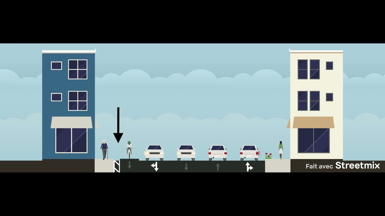 Comprendre le danger d'une piste cyclable mal implant&eacute;e