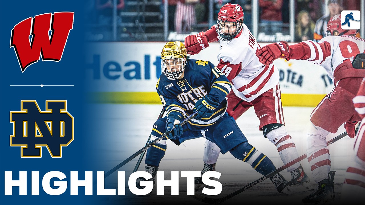 Wisconsin vs Notre Dame | NCAA College Hockey | Highlights - February 06, 2026
