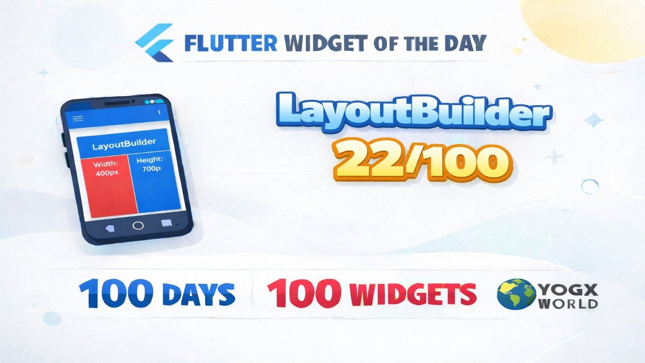 Flutter Widget of the Day 22/100 🤯 (LayoutBuilder)