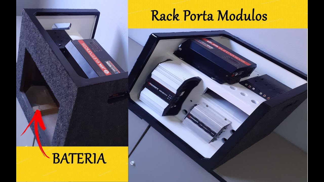 Como Fazer Rack Porta Modulos Som Som Automotivo Caixa Bob