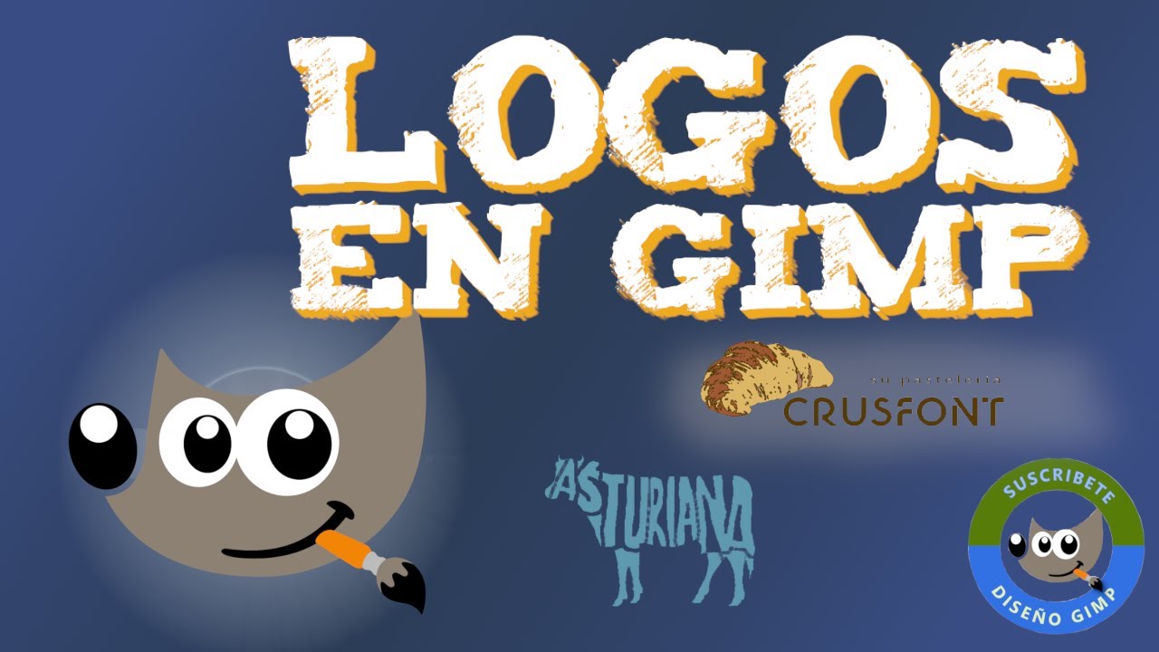3 métodos de DISEÑO de LOGO en Gimp, 👌🏻con resultado profesional!
