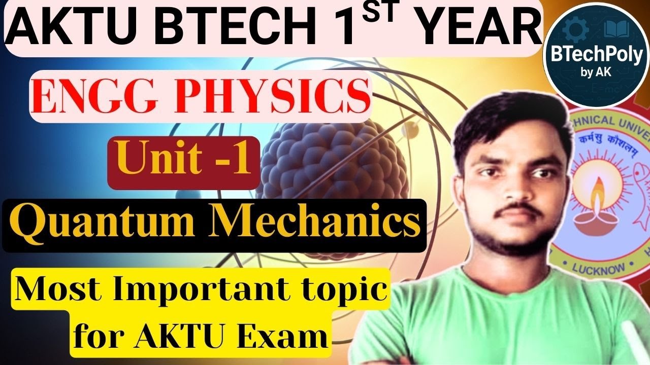 Unit-1 Quantum Mechanics &ndash; Most Important Topics for AKTU Exam