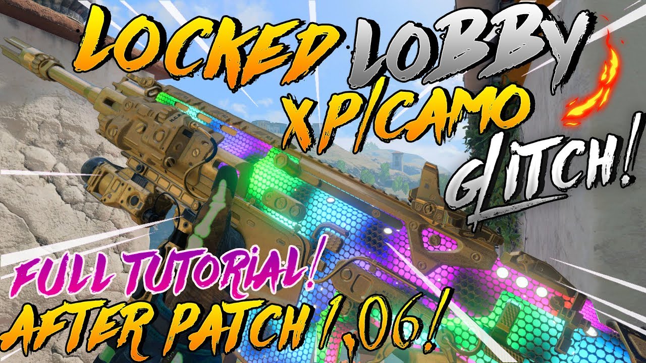 BO4 GLITCHES: INSANE LOCKED XP/CAMO LOBBY GLITCH! *PATCHED*
