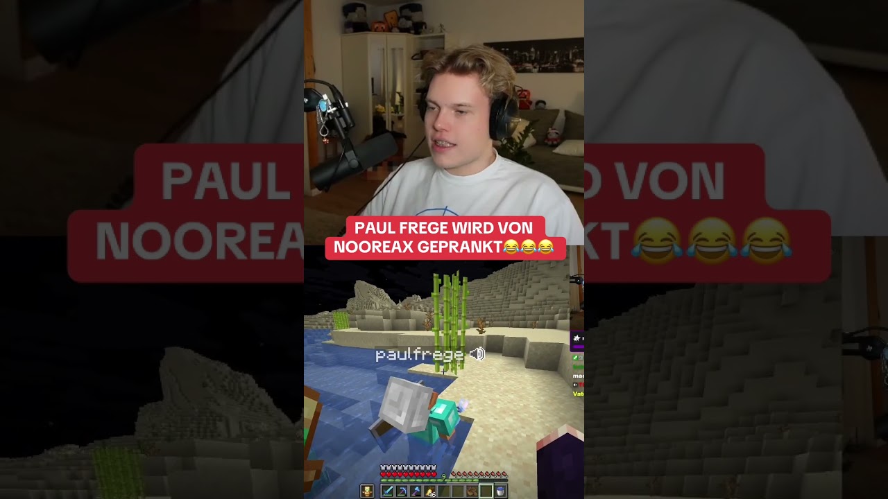 Paul Frege wird von Nooreax geprankt und stirbt😂😂 #ghg #craftattack13 #nooreax #paulfrege #papa