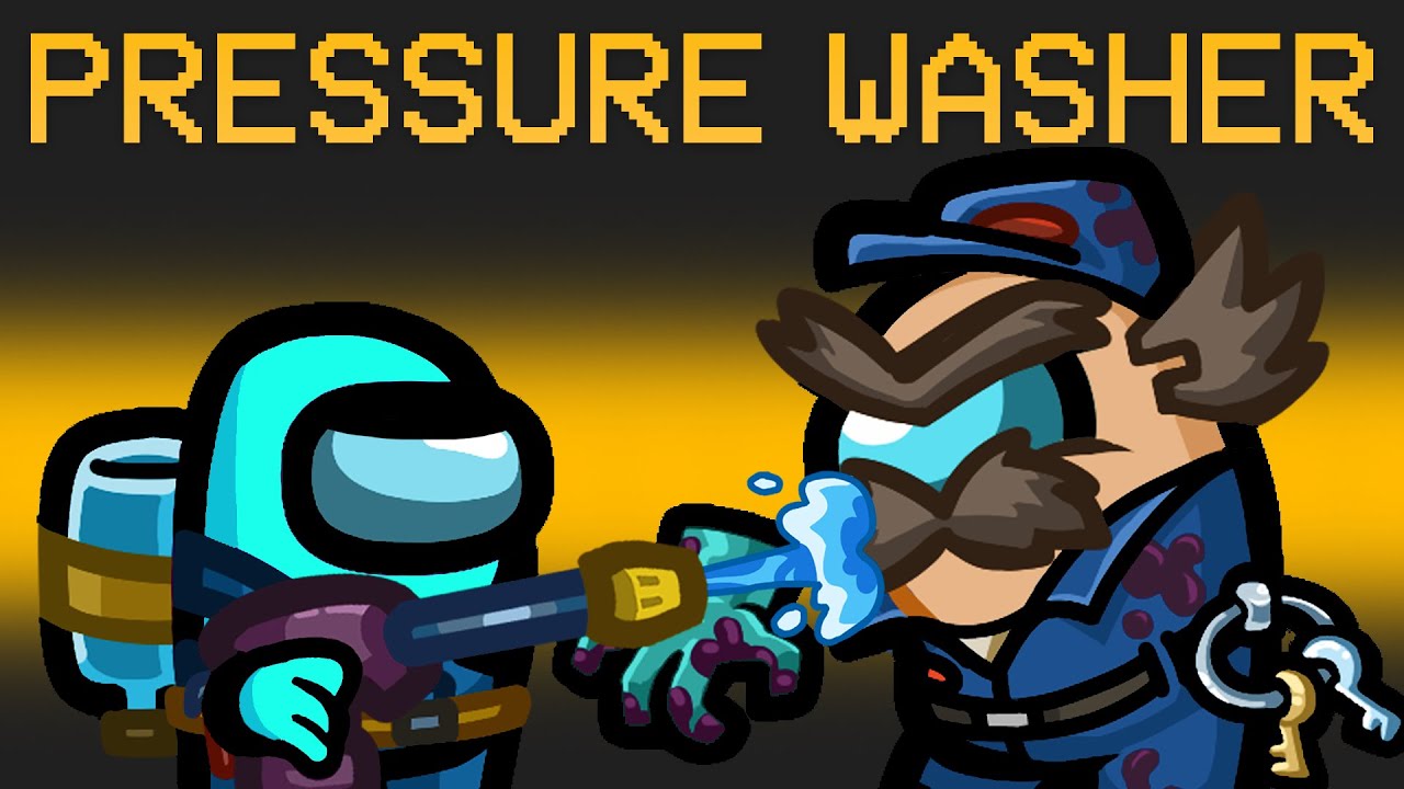 Pressure Washer Imposter Role in Among Us (custom mod)