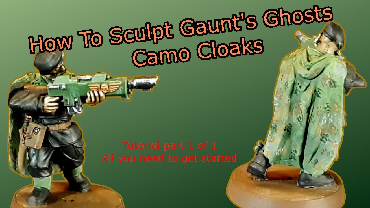 Beginners Sculpting Tutorial: Cloaks for Gaunt's Ghosts infantry.