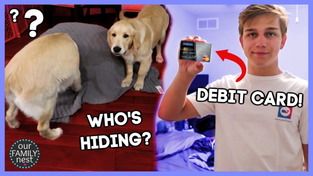 TEEN'S FIRST DEBIT CARD & SCARING THE DOGS!
