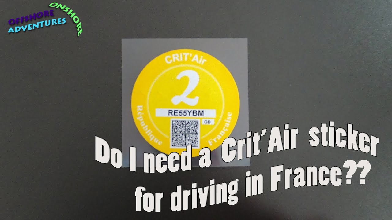 Нужна ли мне наклейка Crit'Air для вождения во Франции и что это такое!!