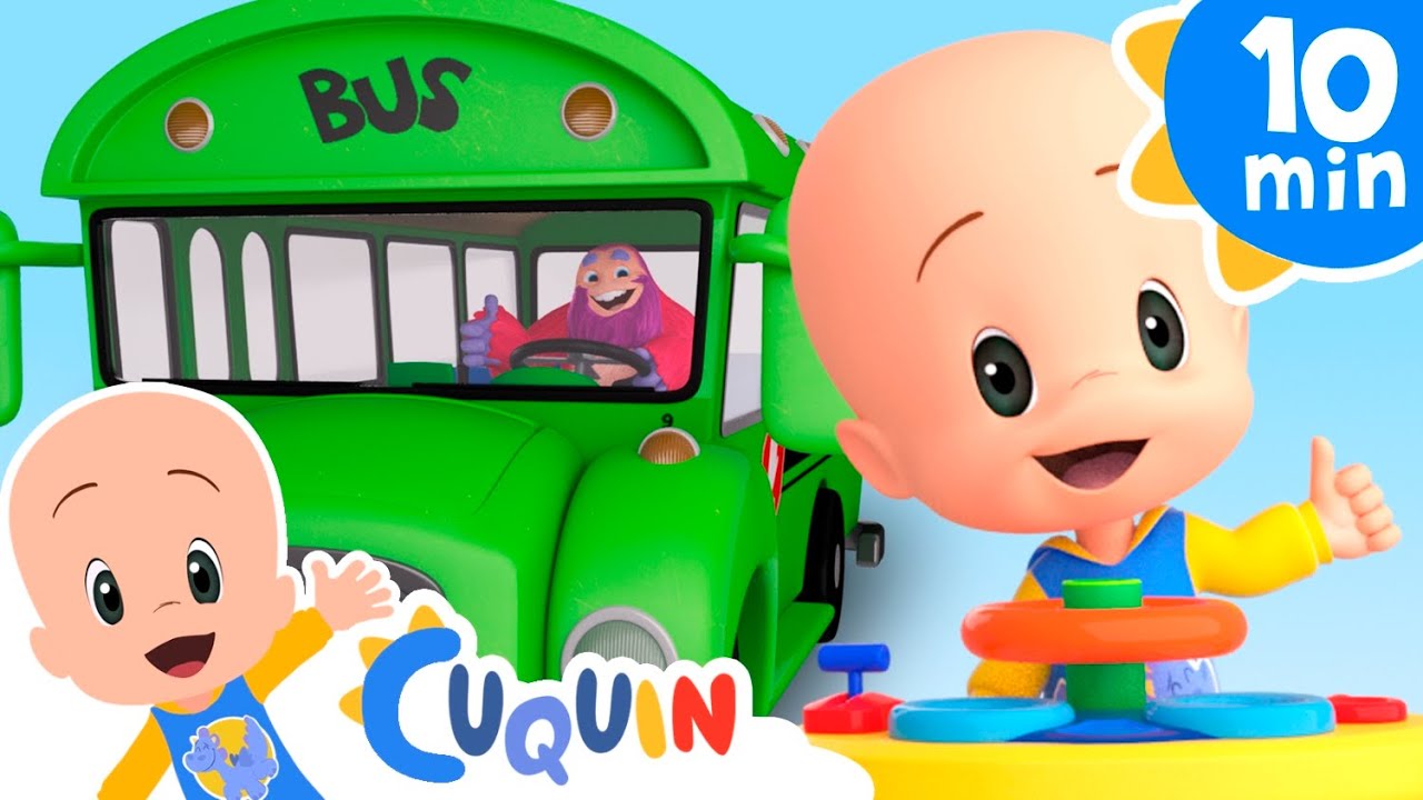 Las ruedas del autobús de colores giran y giran y más canciones de Cuquín