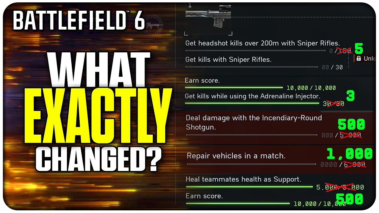 HUGE Challenge Adjustments in Battlefield 6!