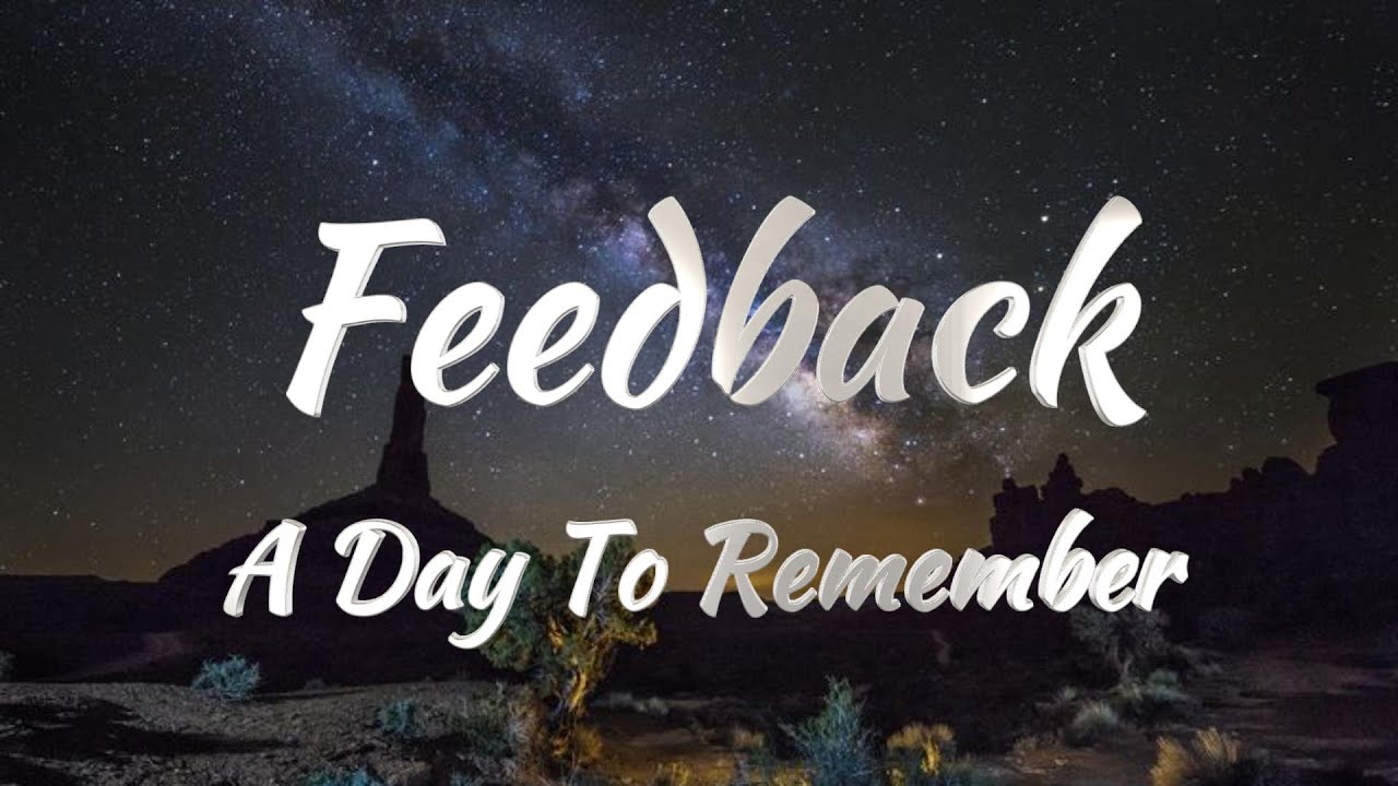 A Day To Remember - Feedback (Lyrics)