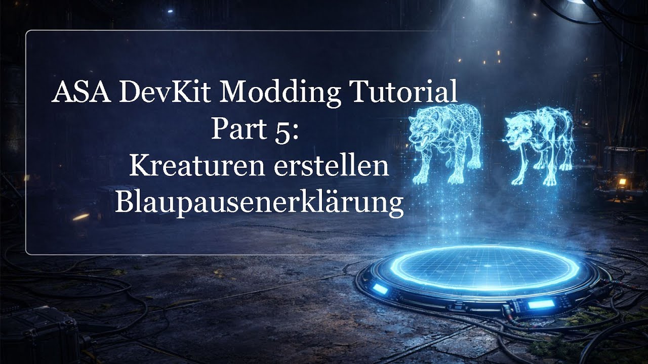 ASA DevKit Modding Tutorial Part 5: Eigene Kreaturen erstellen - Blaupausenerklärung [1/??]
