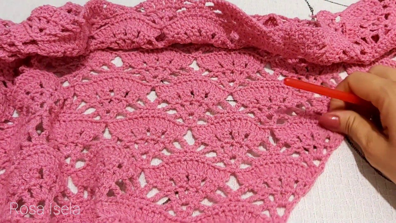 Chal triangular Crochet Parte 1