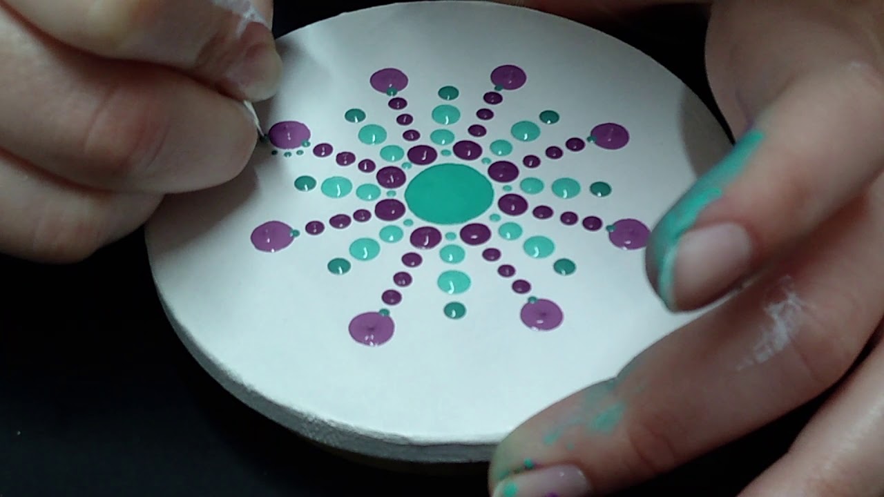 Ahşap üzerine mandala yapımı