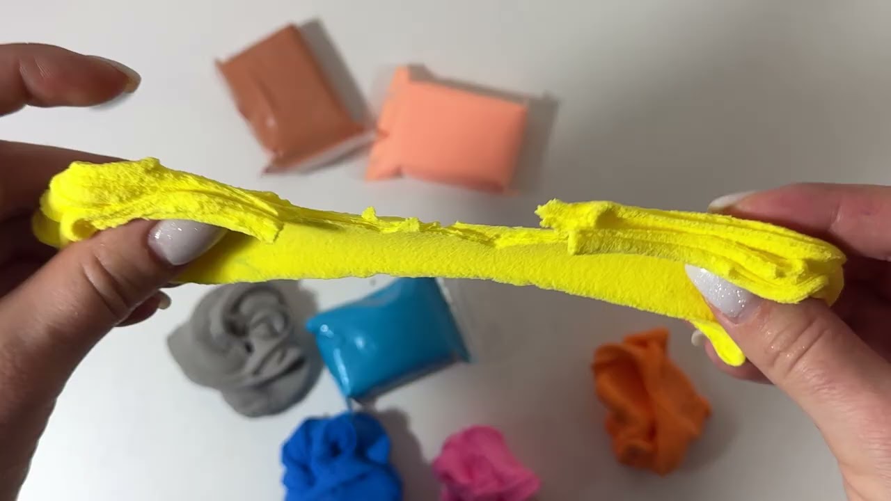 ASMR Clay Unboxing & Soft Sounds for Relaxation