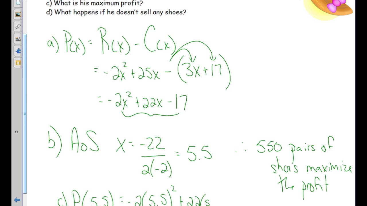 Unit 3   Lesson 2   Optimal Values