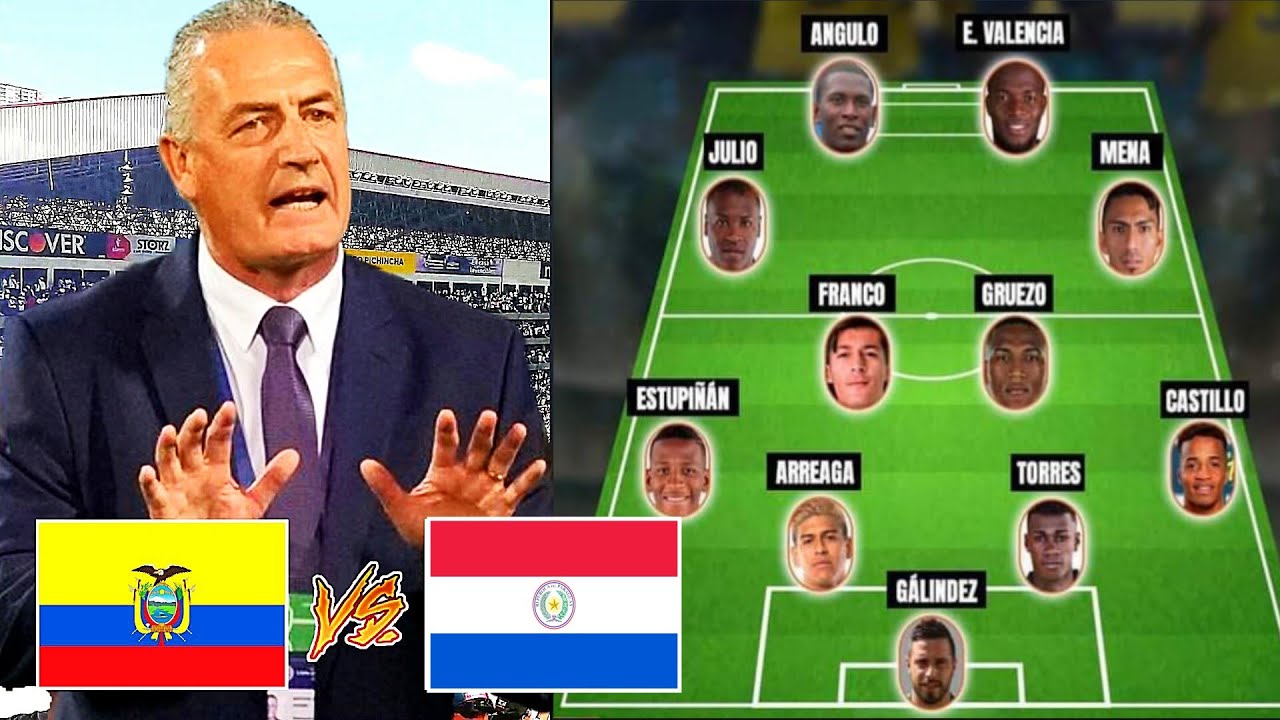 Este SERIA Once de Ecuador para ENFRENTAR Paraguay / Eliminatorias Sudamericanas