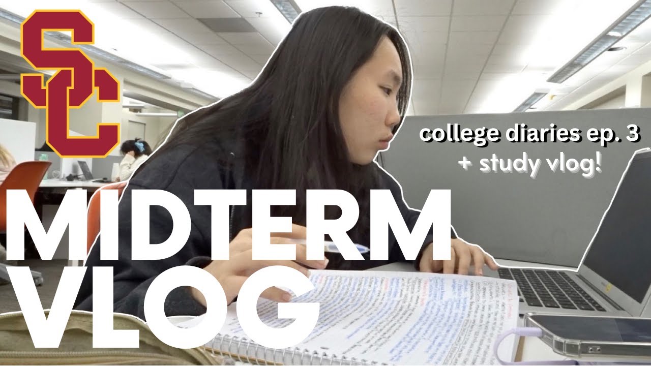 台灣留學生在南加大的第一次期中考！(中英文字幕) | MIDTERMS VLOG at USC | usc vlog 03 | MichelleLee