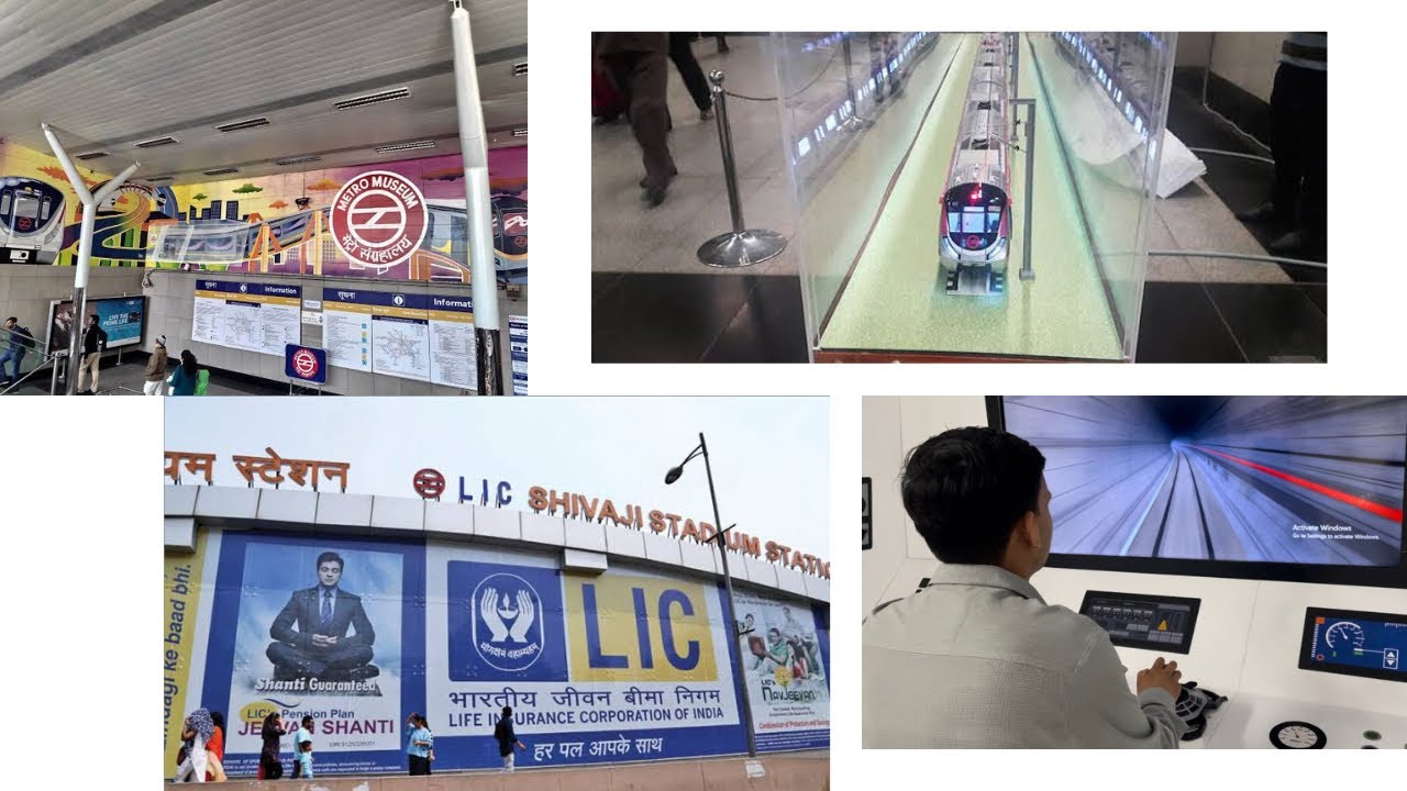 Delhi Metro Museum Shivaji Metro Museum || Patel Chowk Metro Museum || Metro Experience 😀