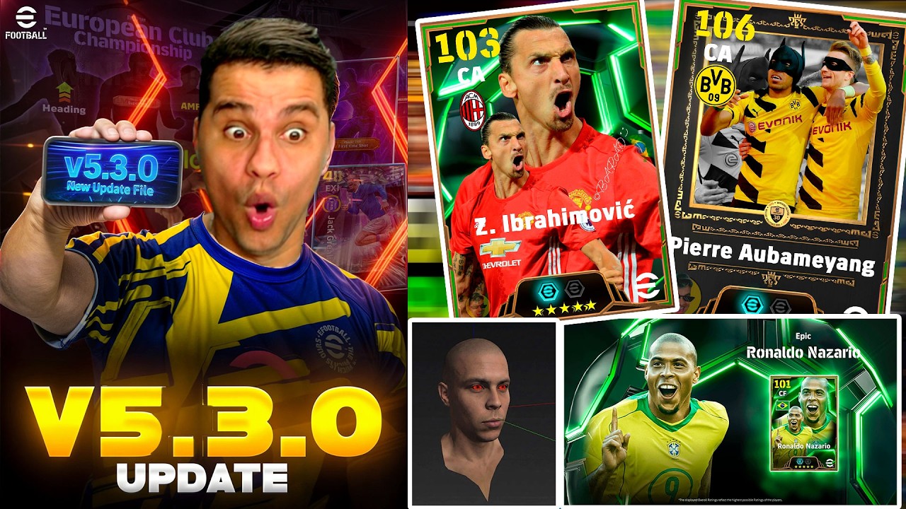 Os Novos ÉPICOS atualização V5.3 no eFootball 2026 Mobile!