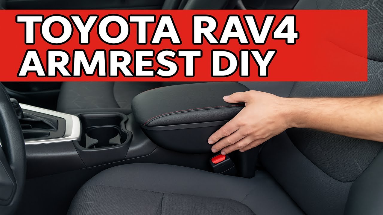 How to install a center console armrest on a 2019 and up Toyota RAV4.