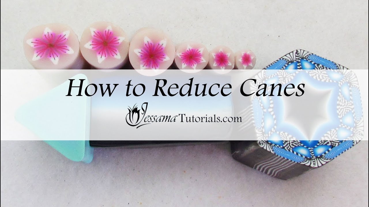 Getting Started with Polymer Clay:  How to Reduce Polymer Clay Canes