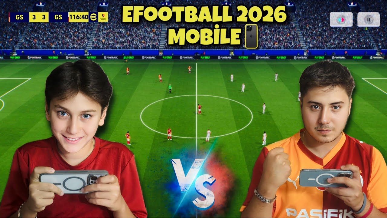 ABİMLE PES 2026 MOBİLE KAPIŞMASI !! (BÜYÜK ÖDÜLLÜ)