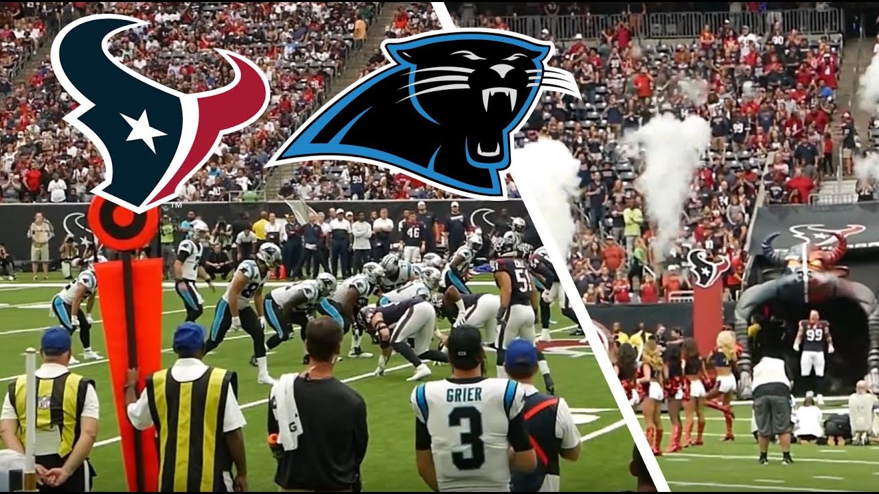Texans vs  Panthers, Sept 29 2019, Field Prime Section 126, Row B, NRG Stadium