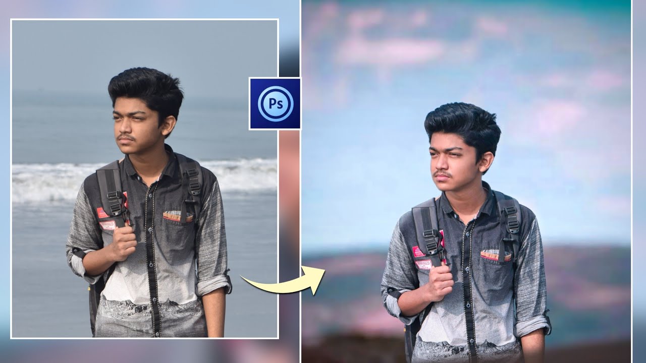 PS Touch CC Tutorial | Realistic Background Change manipulation in Photoshop Touch Mobile